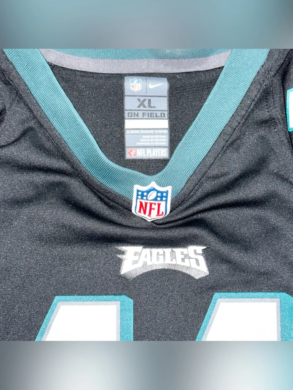 Philadelphia Eagles A.J. Brown Nike Black Alternate Game Jersey Youth XL